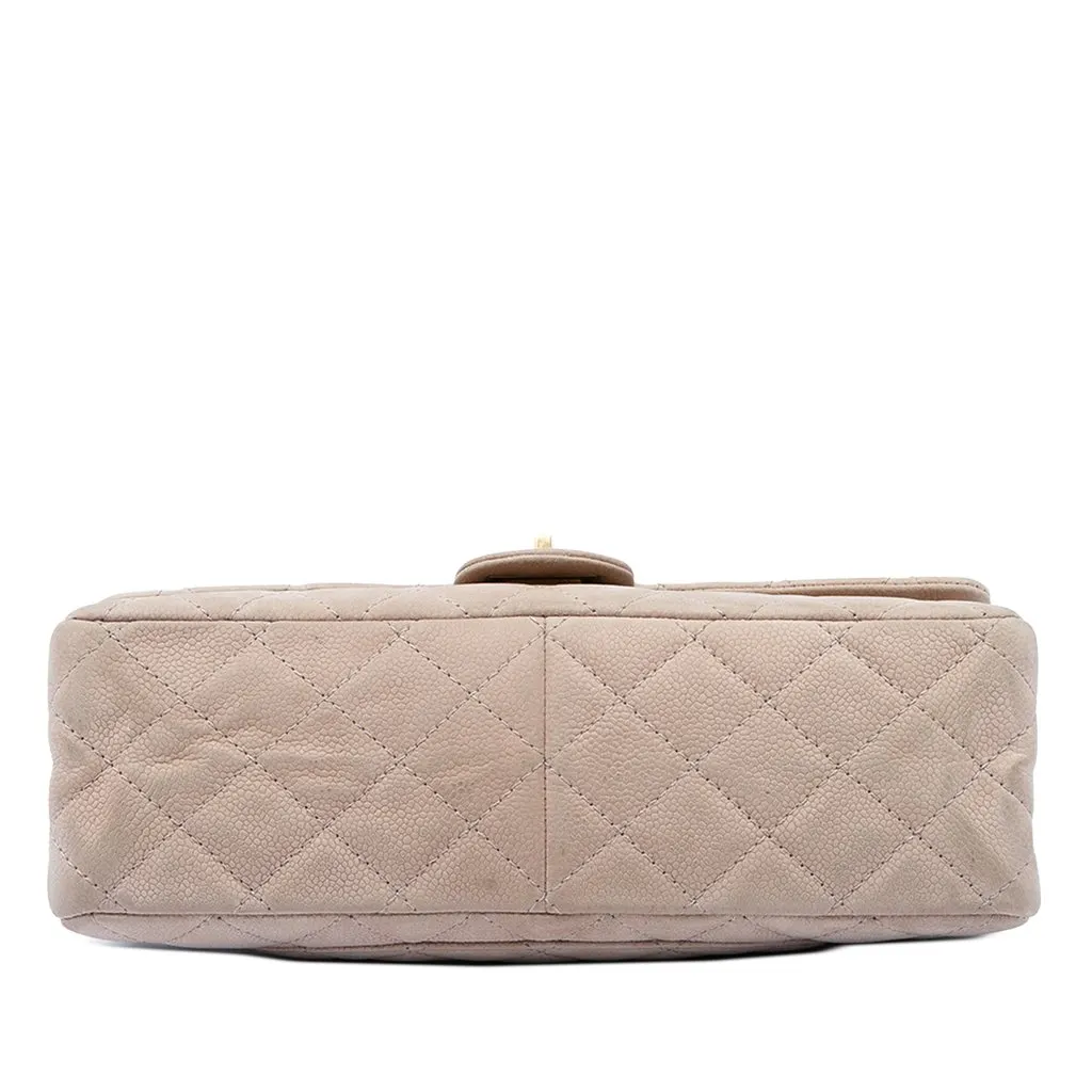Chanel Quilted Caviar Reissue 2.55 Double Flap 226 Brown Leather Very good - Inside View