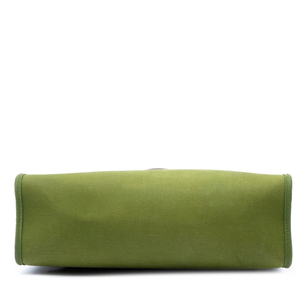 Hermès Toile Herbag Zip 31 Green Very good - Inside View
