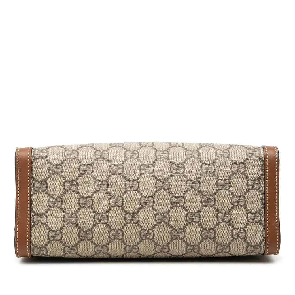 Gucci Small GG Supreme Padlock Tote Beige Canvas Very good - Inside View