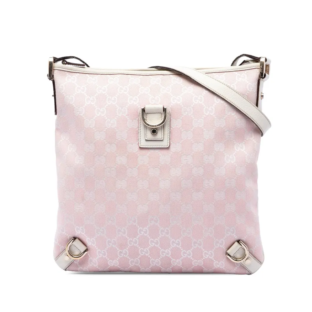 Gucci GG Canvas Abbey D Ring Crossbody Pink Very good - Front View