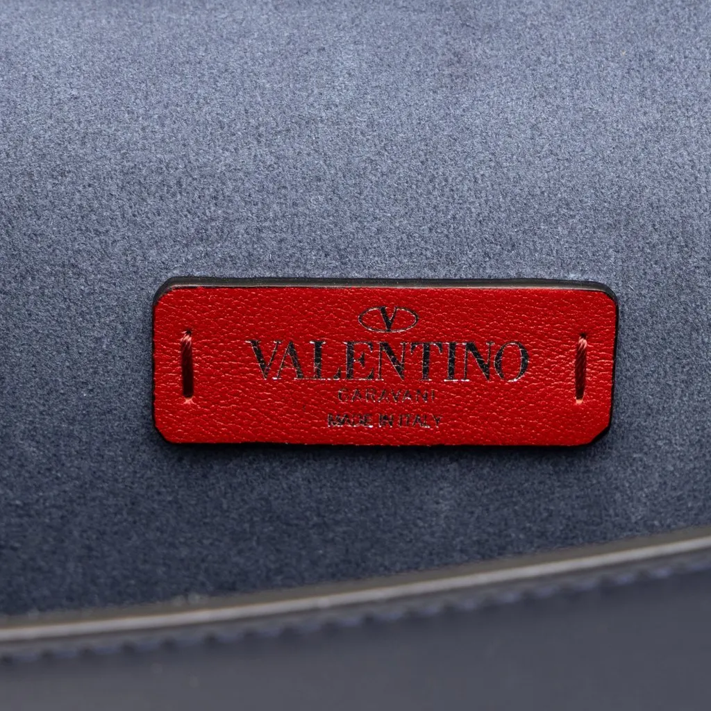 Valentino Leather VLTN Flap Crossbody Black Leather Very good - Box View