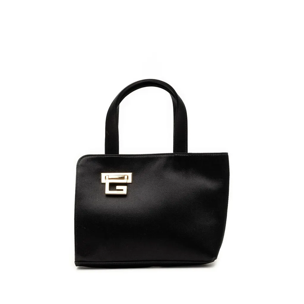 し*み様 【希少美品】GUCCI ブラックサテン パーティーバッグ Gucci Tom Ford Mini Satin Square G Handbag Black Mini