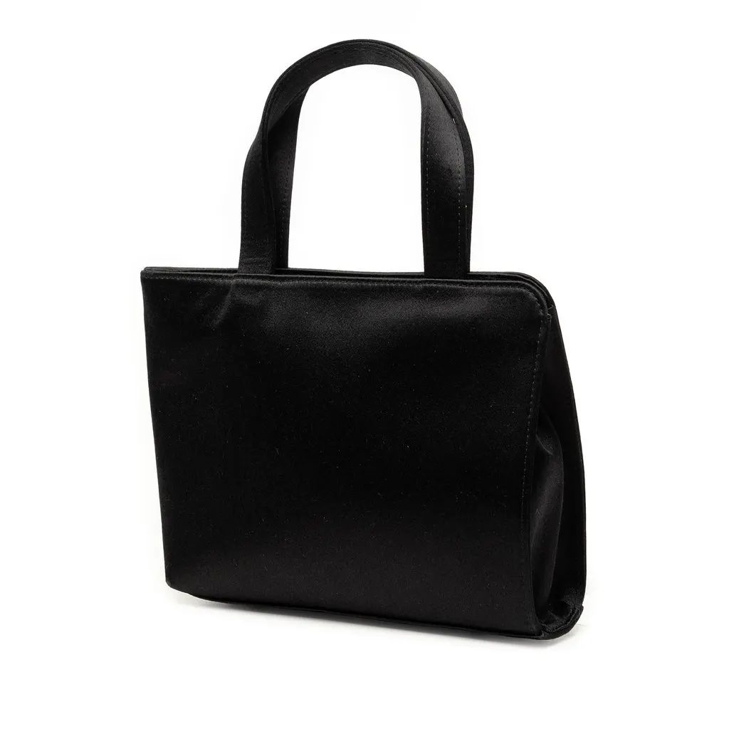 Gucci Tom Ford Mini Satin Square G Handbag Black Very good - Back View