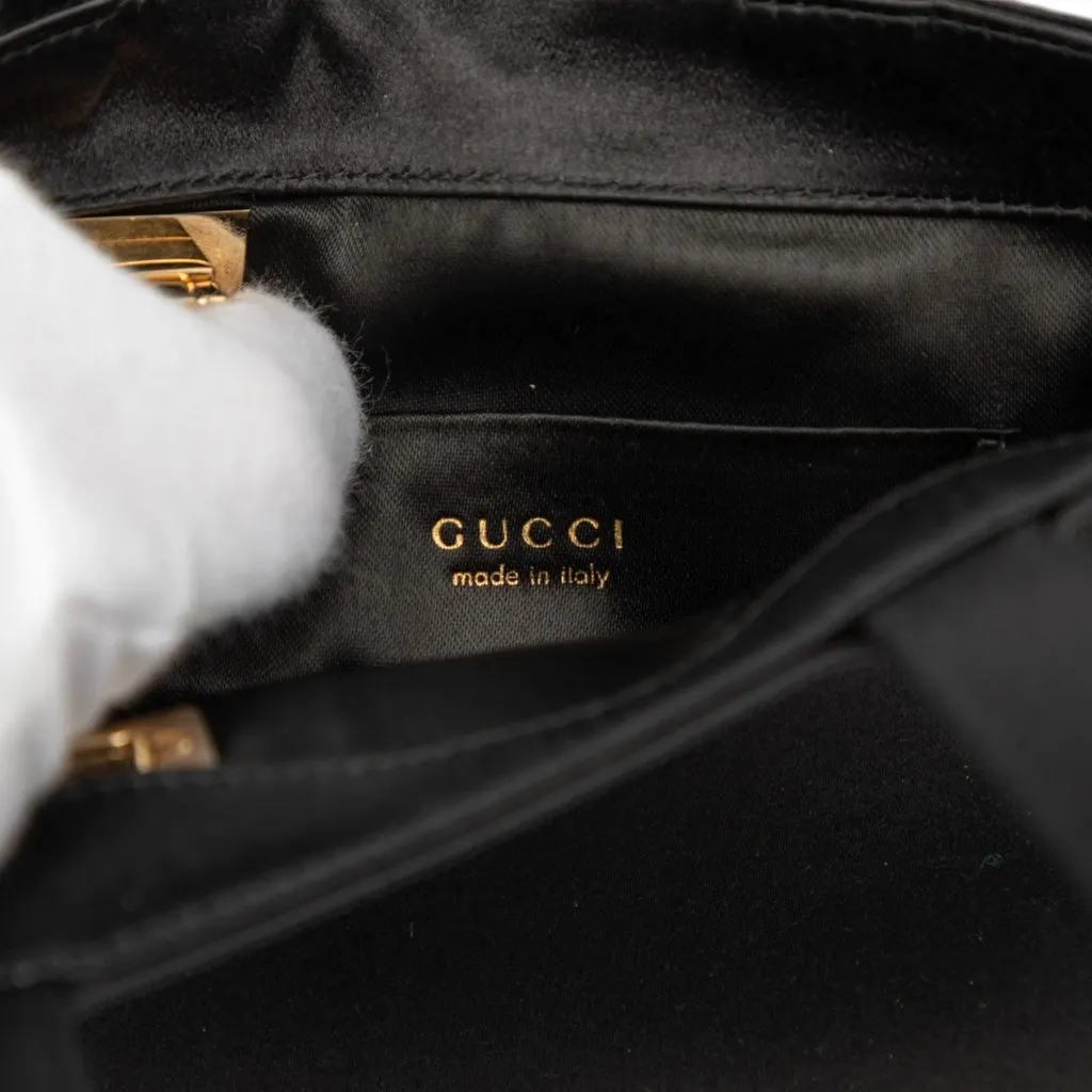 Gucci Tom Ford Mini Satin Square G Handbag Black Very good - Box View