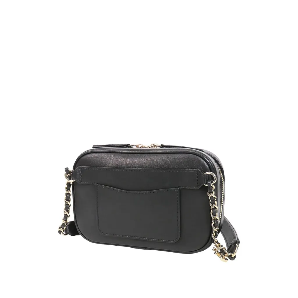Chanel Lambskin CC Mania Camera Bag Black Leather Very good - Back View