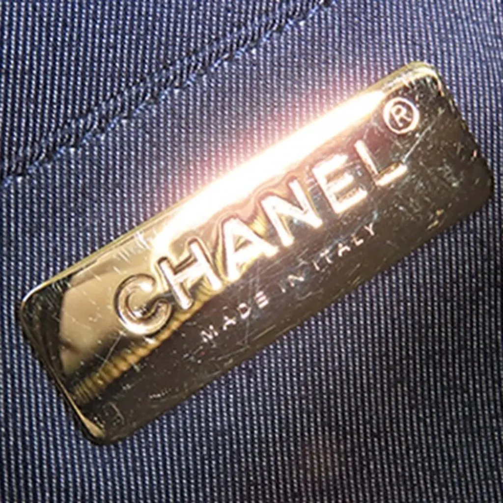 Chanel Lambskin CC Mania Camera Bag Black Leather Very good - Model View