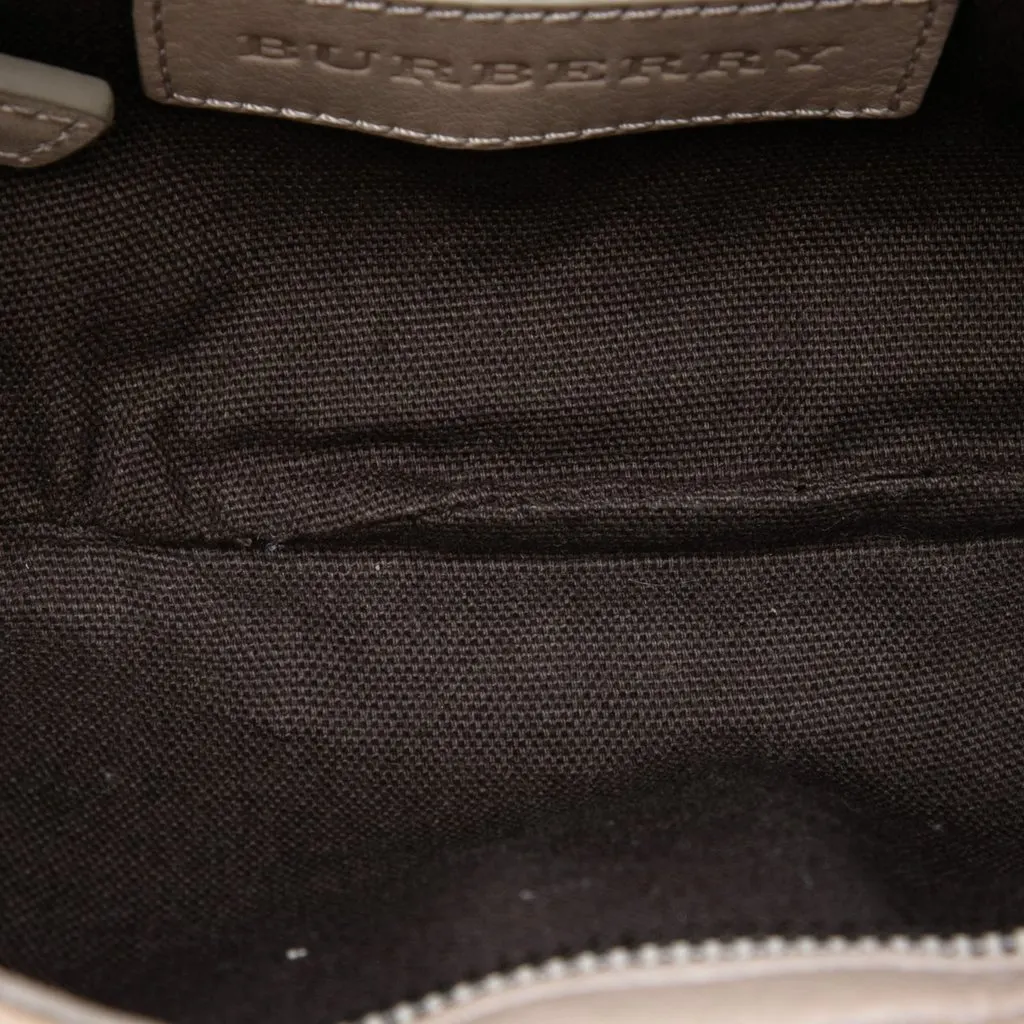 Burberry Smoke Check Coated Canvas Shoulder Bag MultiColor Very good - Model View