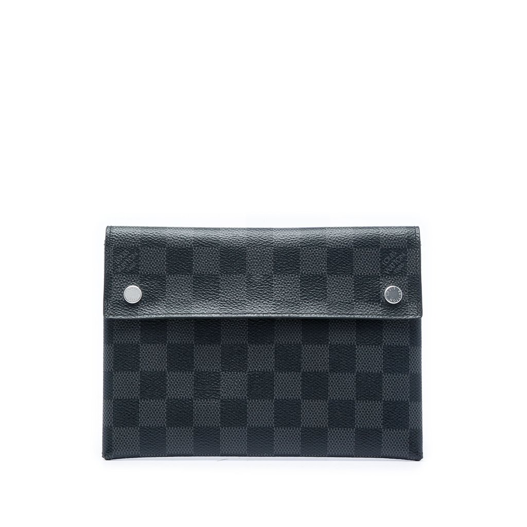 Louis Vuitton Damier Graphite Alpha Pochette MM Black Mini