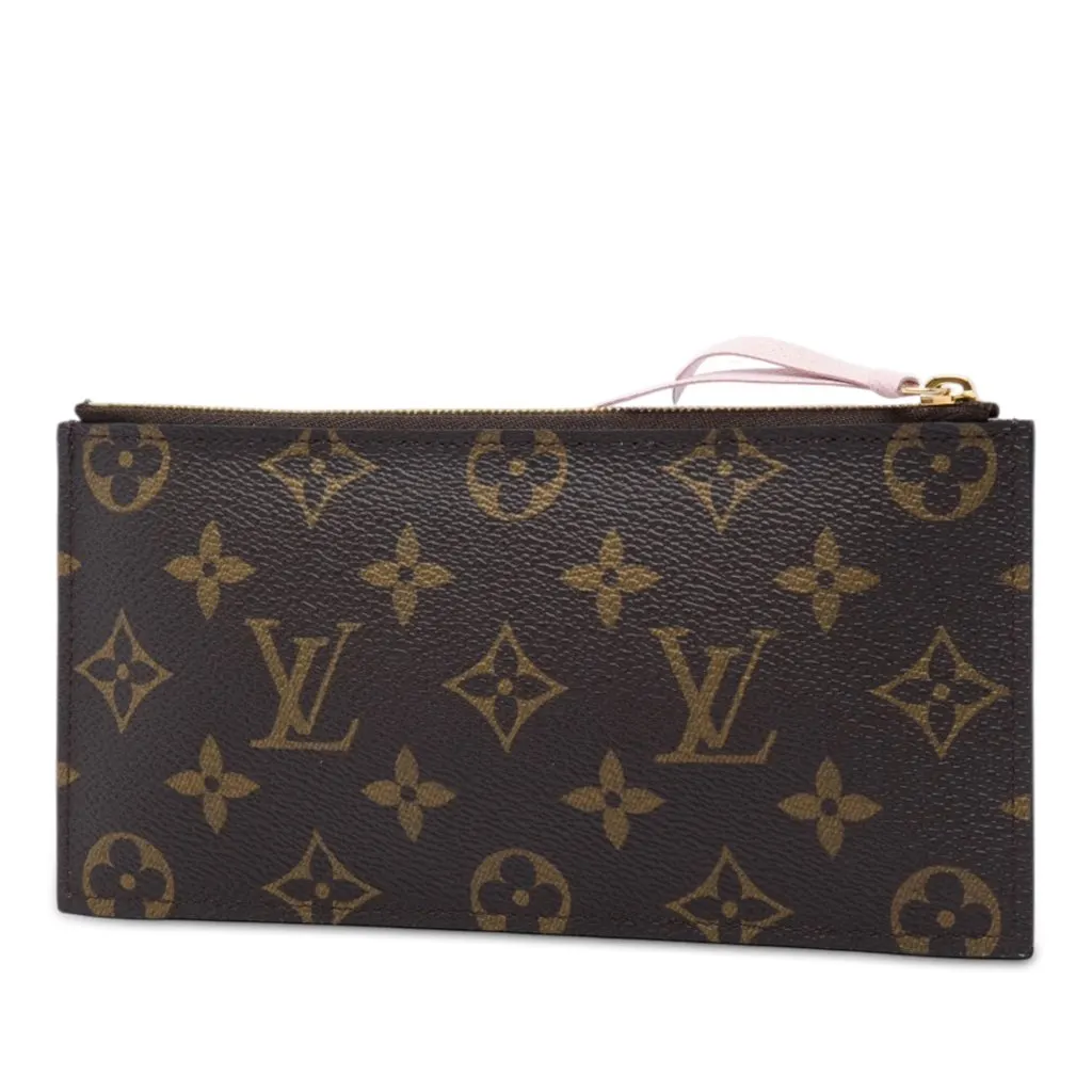 Louis Vuitton Monogram World Tour Pochette Felicie Zippered Insert Brown Very good - Back View
