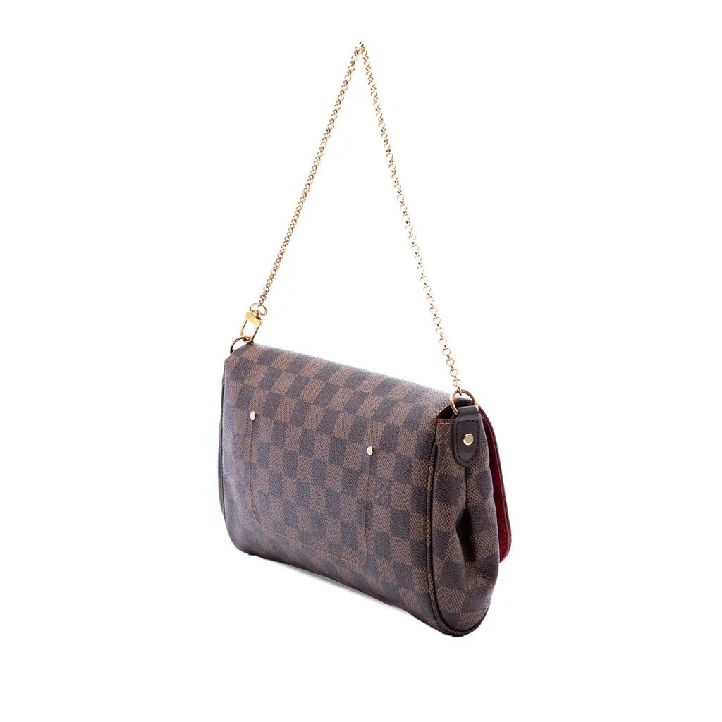 Louis Vuitton Damier Ebene Favorite MM Brown Very good - Back View
