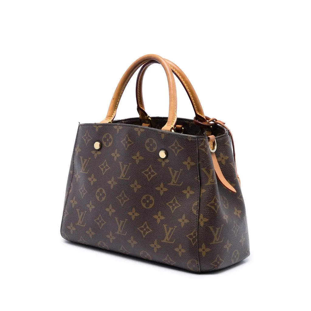 Louis Vuitton Monogram Montaigne BB Brown Canvas Good - Back View