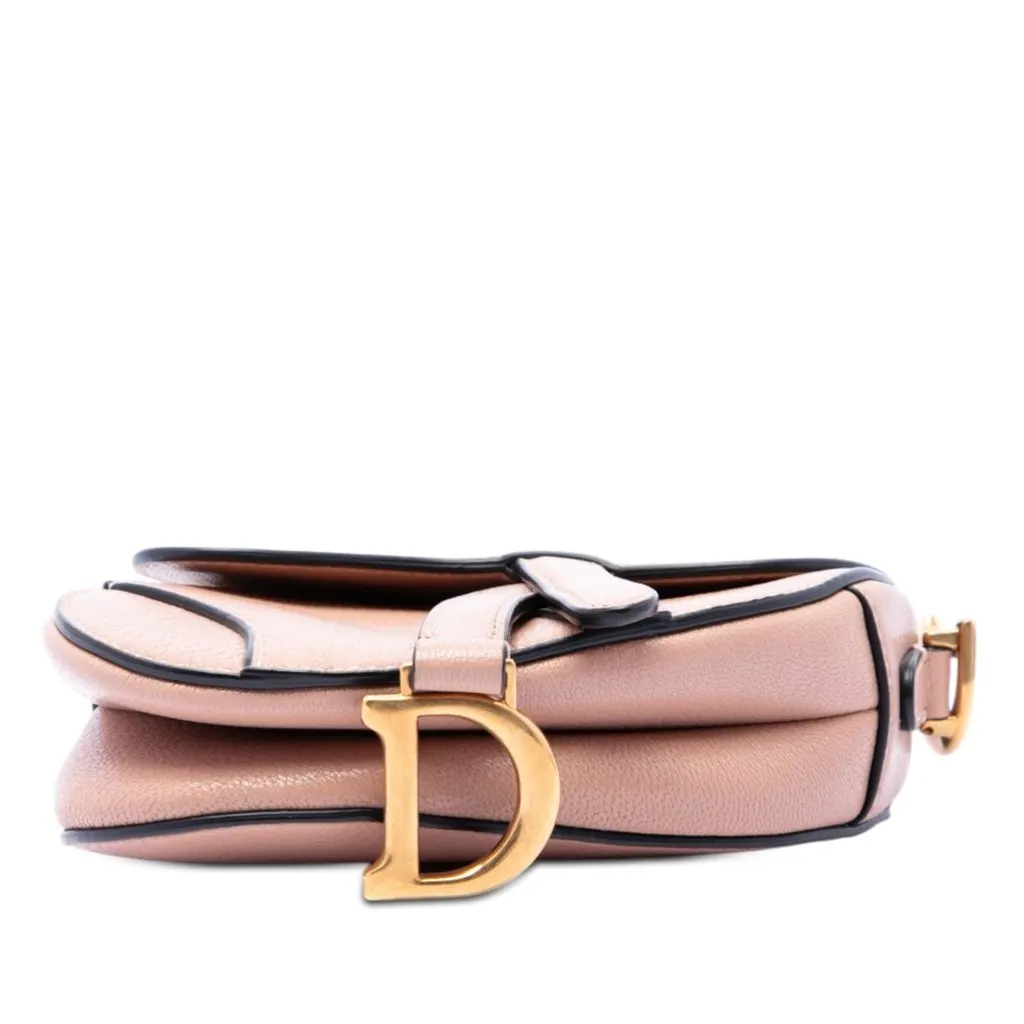 Dior Micro Goatskin Saddle Bag Brown Leather Very good - Inside View