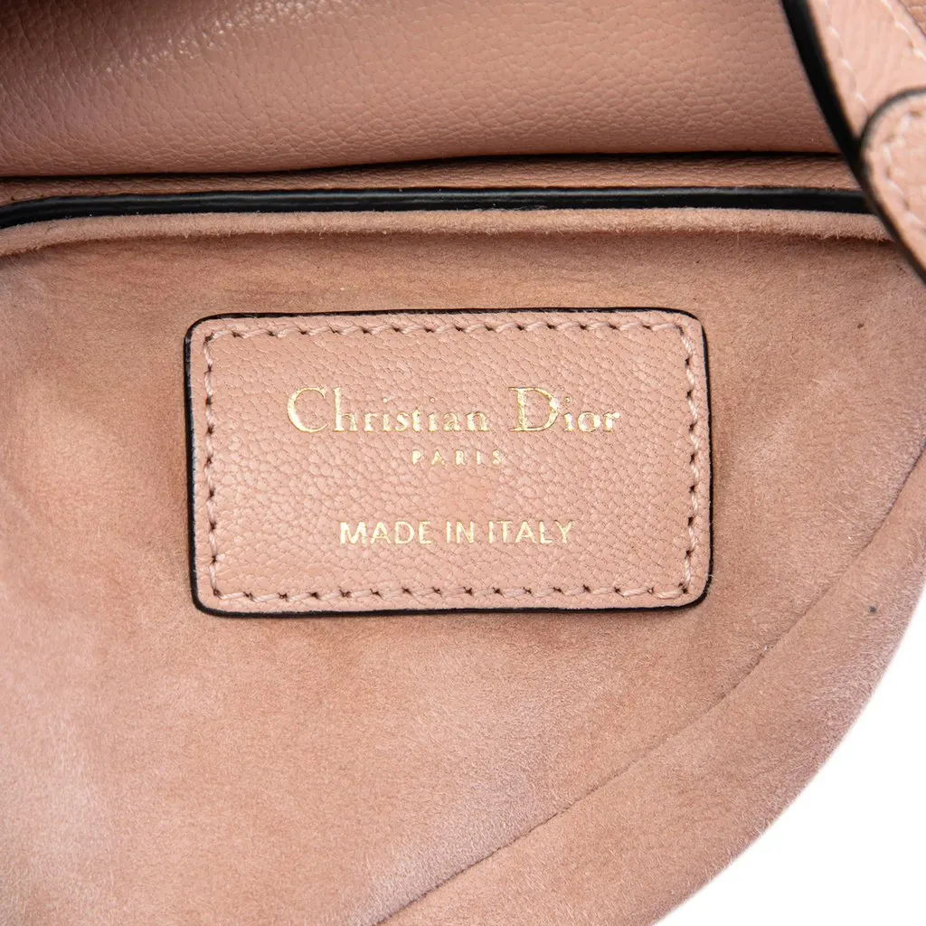 Dior Micro Goatskin Saddle Bag Brown Leather Very good - Box View