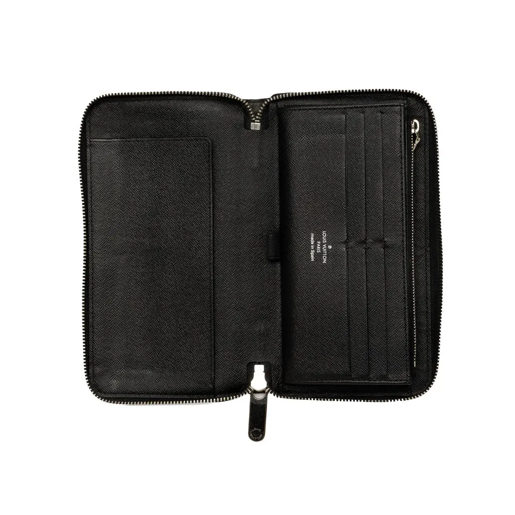 Louis Vuitton Damier Graphite Zippy Organizer Wallet Black Canvas Very good - Model View