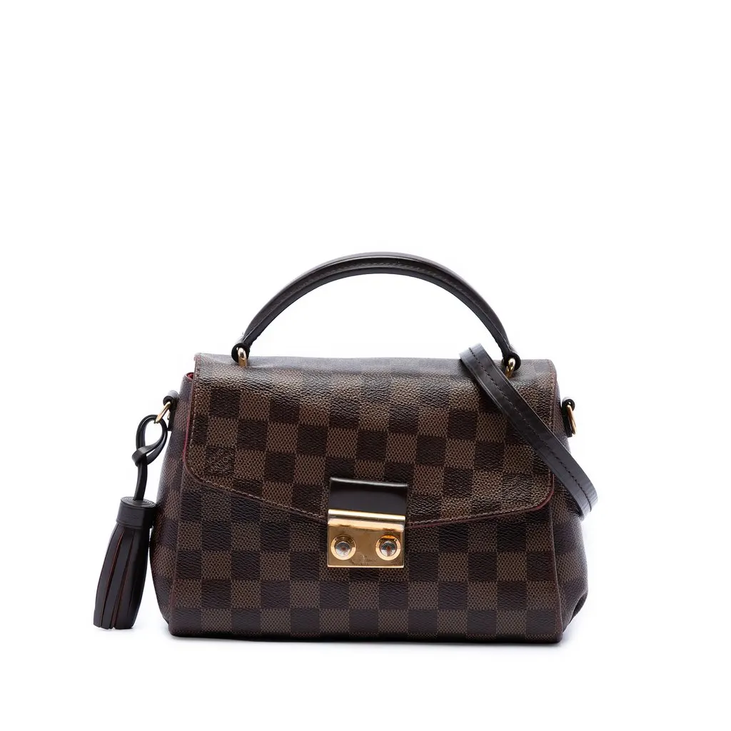 Louis Vuitton Damier Ebene Croisette Brown Very good - Front View