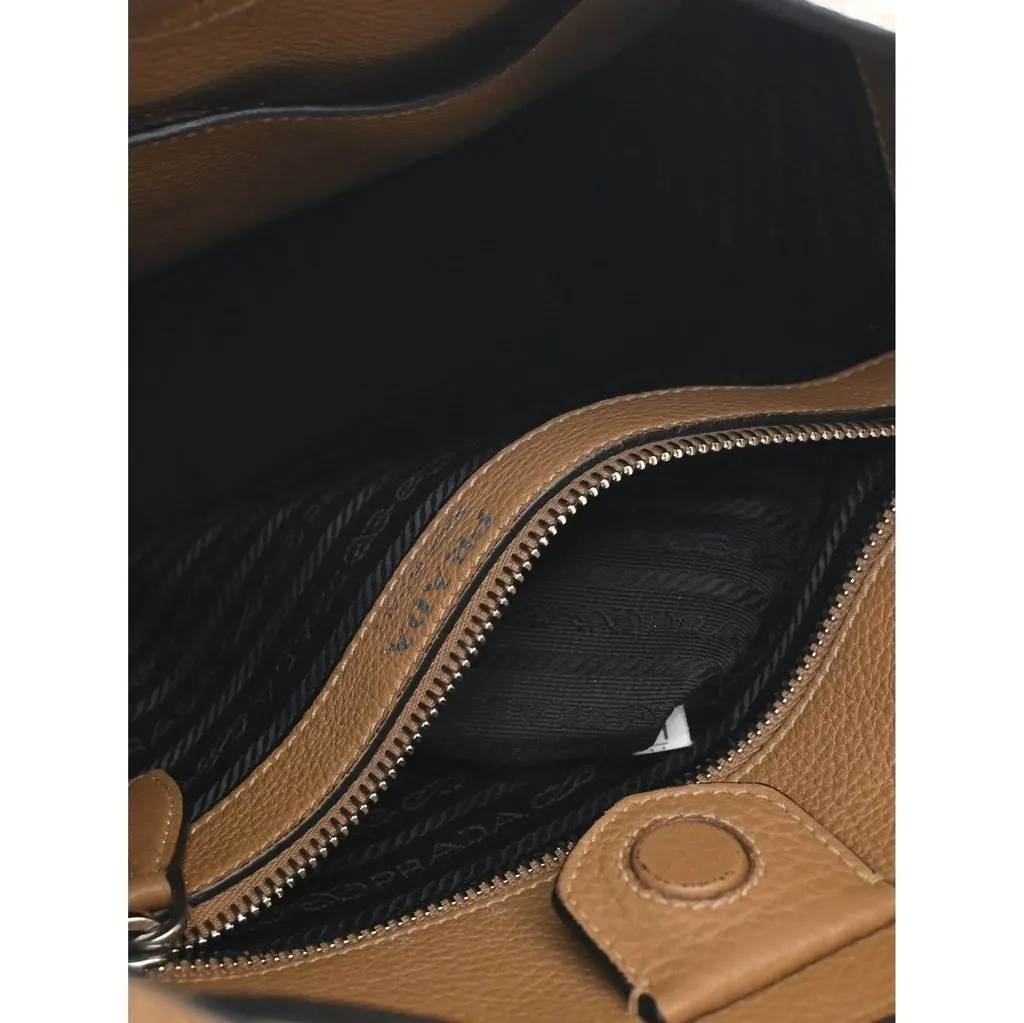 Prada Medium Vitello Daino Soft Hobo Brown Leather Very good - Inside View