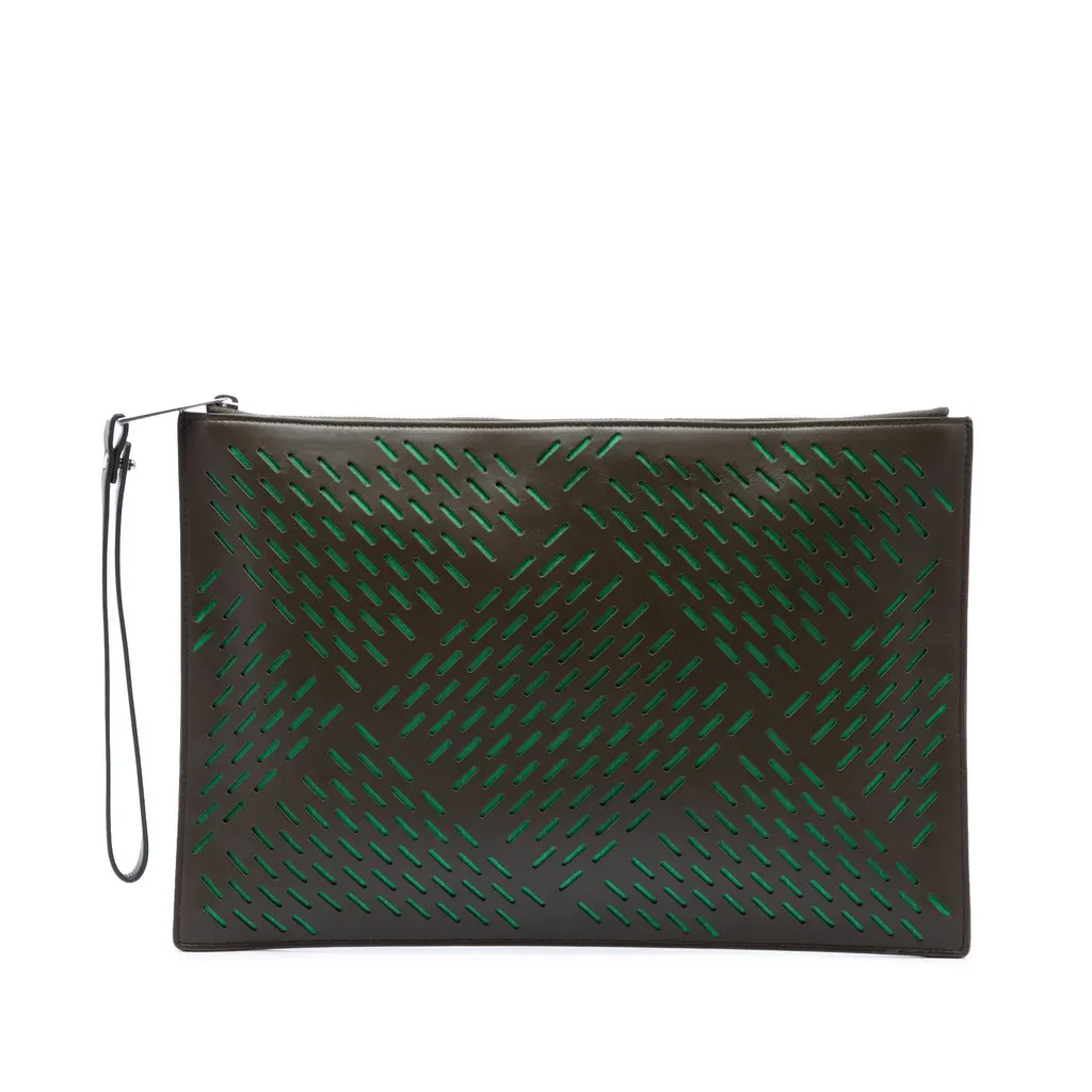 Bottega Veneta Perforated Leather Clutch