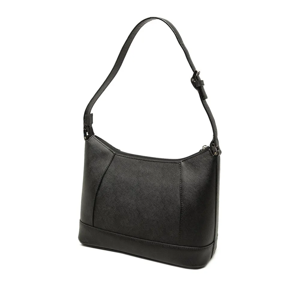 Burberry Leather Shoulder Bag Black Leather Very good - Back View