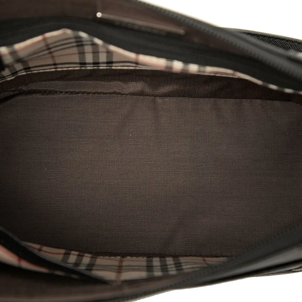 Burberry Leather Shoulder Bag Black Leather Very good - Model View