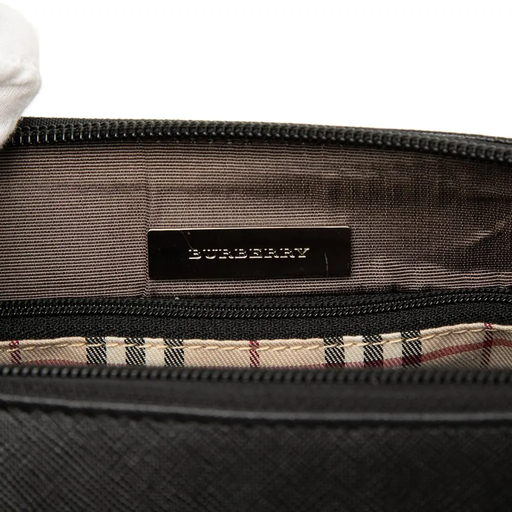 Burberry Leather Shoulder Bag Black Leather Very good - Box View