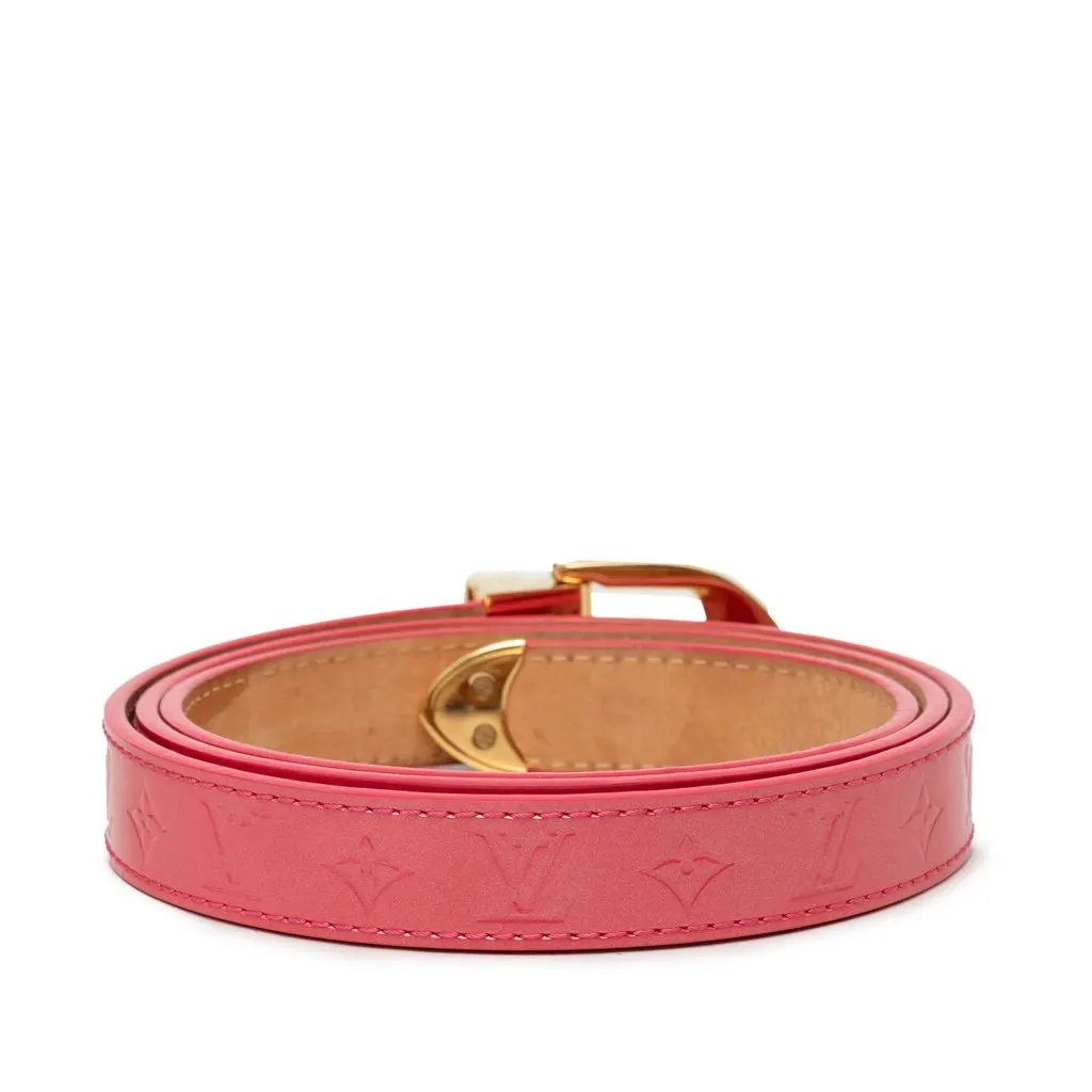 Louis Vuitton Monogram Vernis Ceinture Belt Pink Leather Very good - Inside View