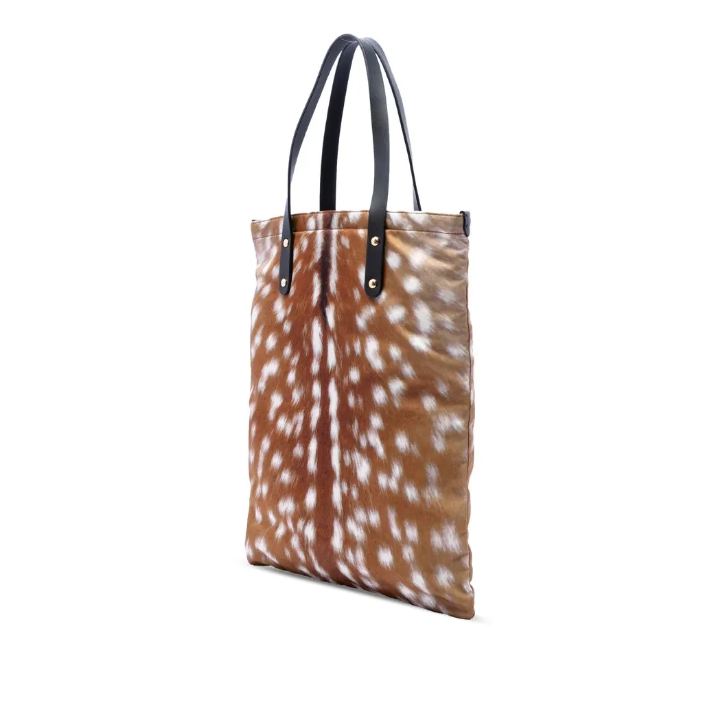 Burberry Pony Hair Tote Brown Very good - Back View