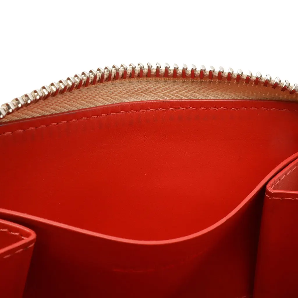 Christian Louboutin Studded Leather Panettone Coin Pouch Brown Leather Very good - Model View