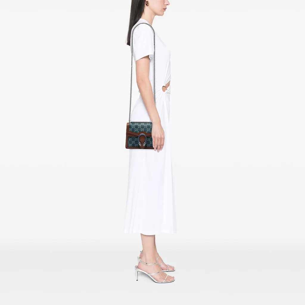 Gucci Small GG Denim Dionysus Crossbody Blue Denim Good - Box View