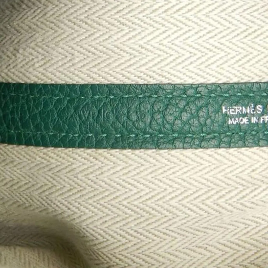 Hermès Negonda Garden Party 30 Green Leather Very good - Box View