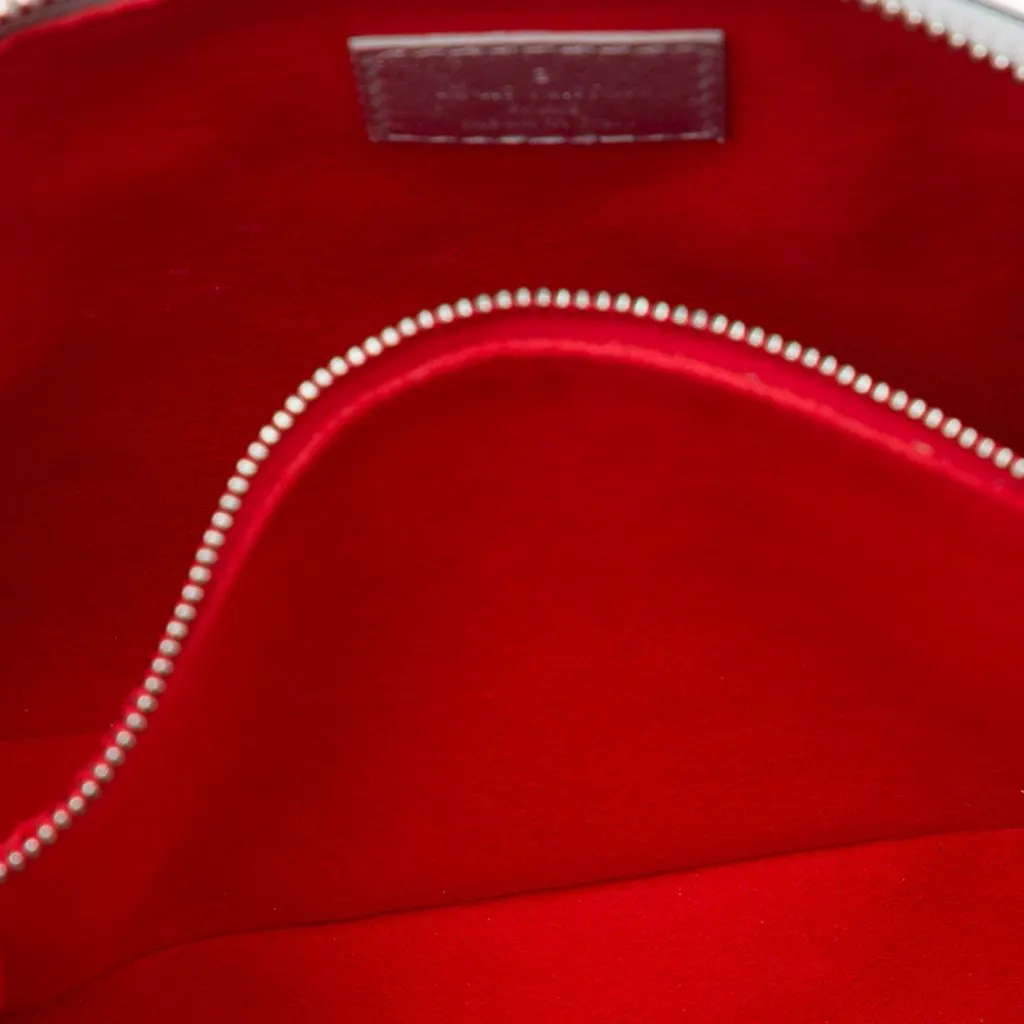 Louis Vuitton Monogram Embossed Puffy Lambskin Coussin PM Silver Leather Very good - Model View
