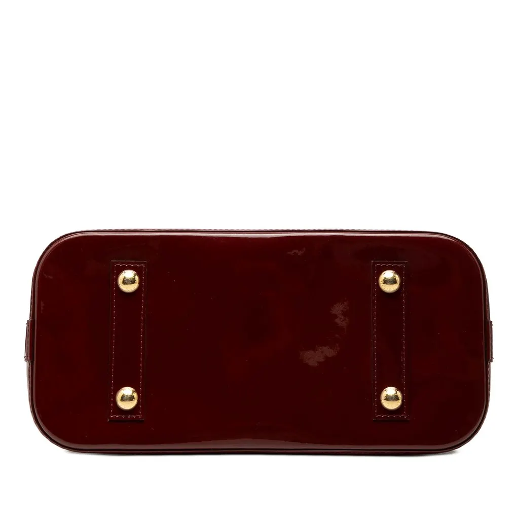 Louis Vuitton Monogram Vernis Alma PM Red Leather Very good - Inside View