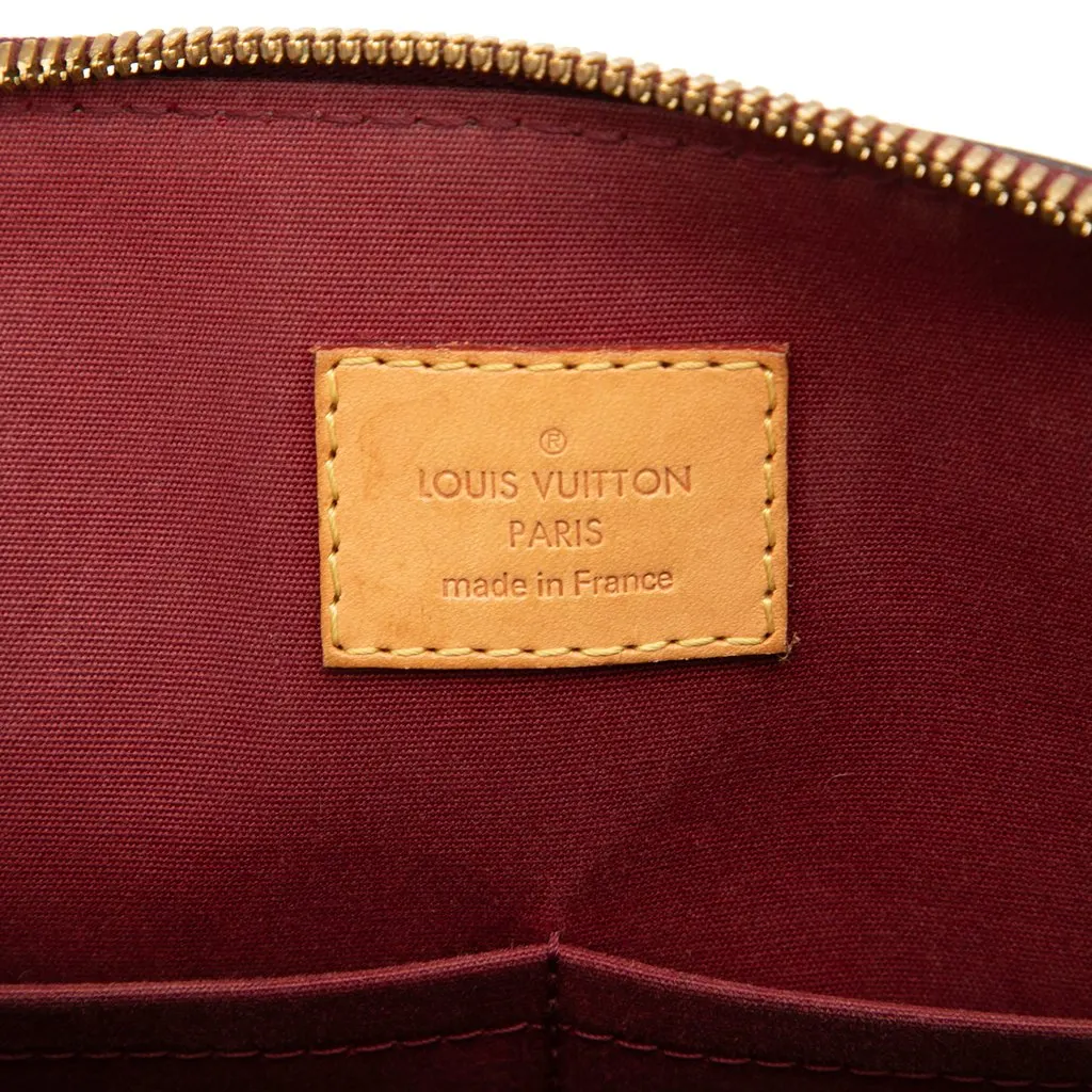Louis Vuitton Monogram Vernis Alma PM Red Leather Very good - Box View