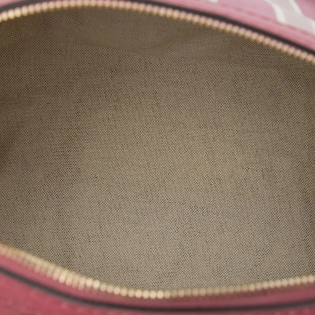 Gucci Medium Calfskin Web Joy Boston Bag Pink Leather Good - Model View