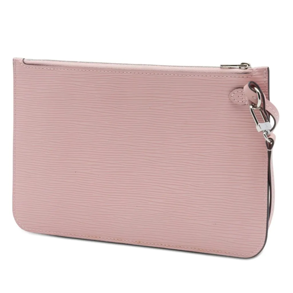 Louis Vuitton Epi Neverfull Pouch Pink Leather Very good - Back View