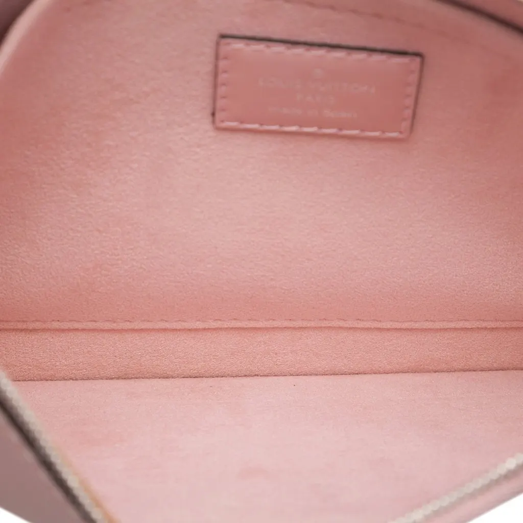 Louis Vuitton Epi Neverfull Pouch Pink Leather Very good - Model View