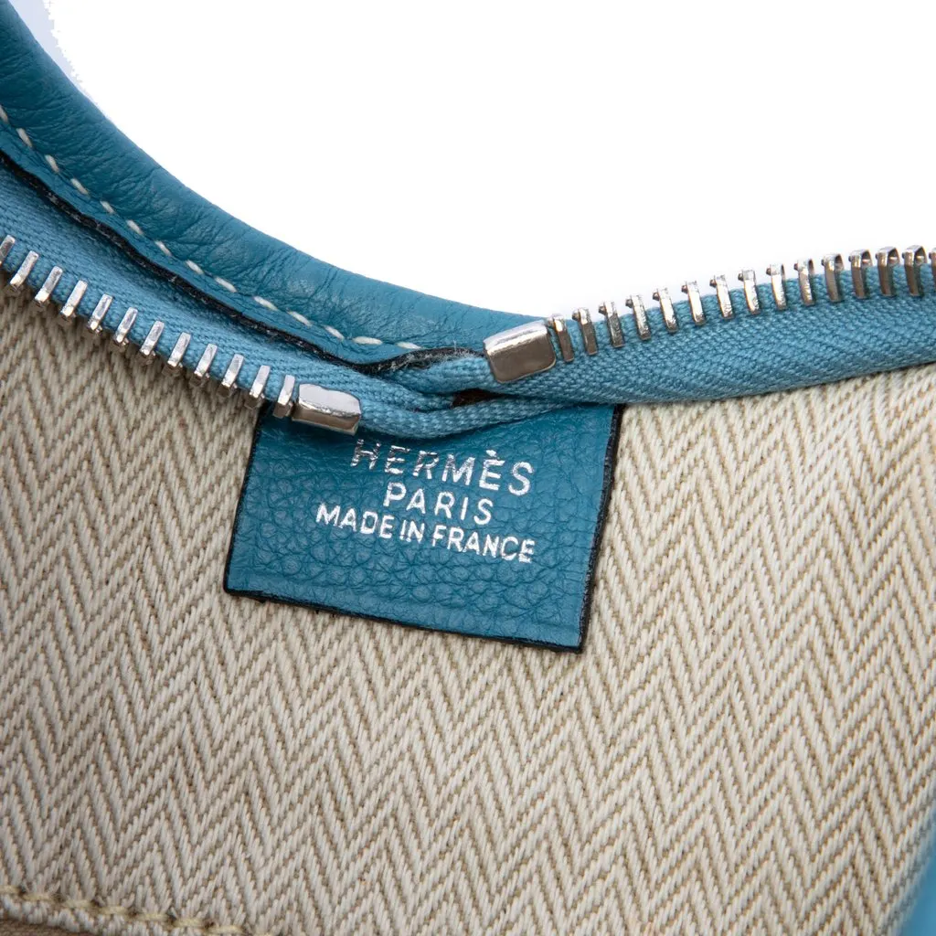 Hermès Clemence Massai PM Blue Leather Very good - Box View