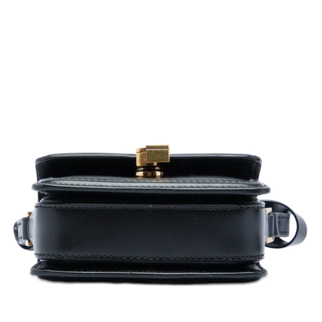 Saint Laurent Micro Calfskin Solferino Satchel In Box Black Leather Very good - Inside View