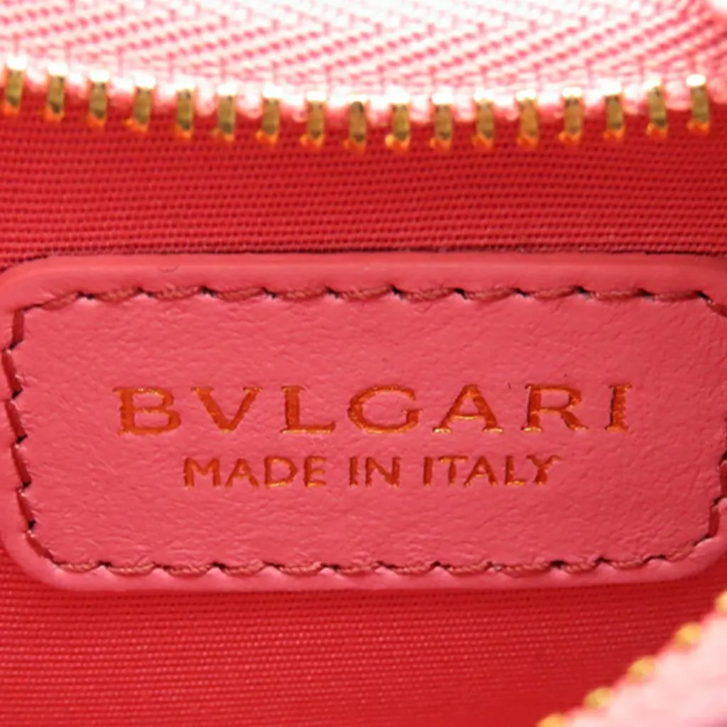 Bvlgari Micro Leather Serpenti Ellipse Crossbody Pink Leather Very good - Box View