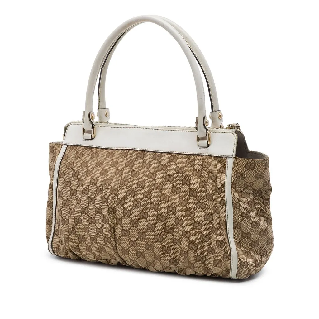 Gucci GG Canvas Abbey D Ring Tote Beige Very good - Back View