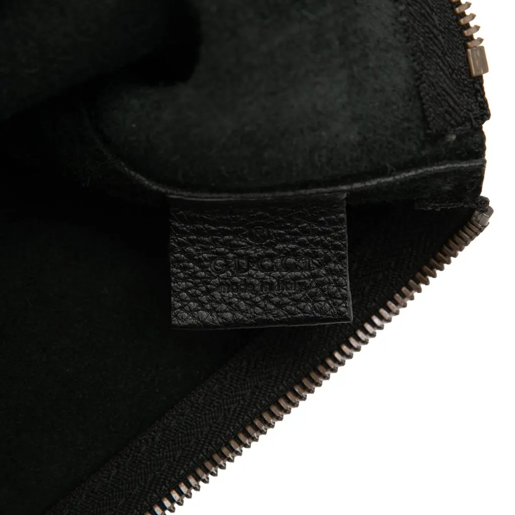 Gucci Leather Logo Clutch Black Leather Good - Box View
