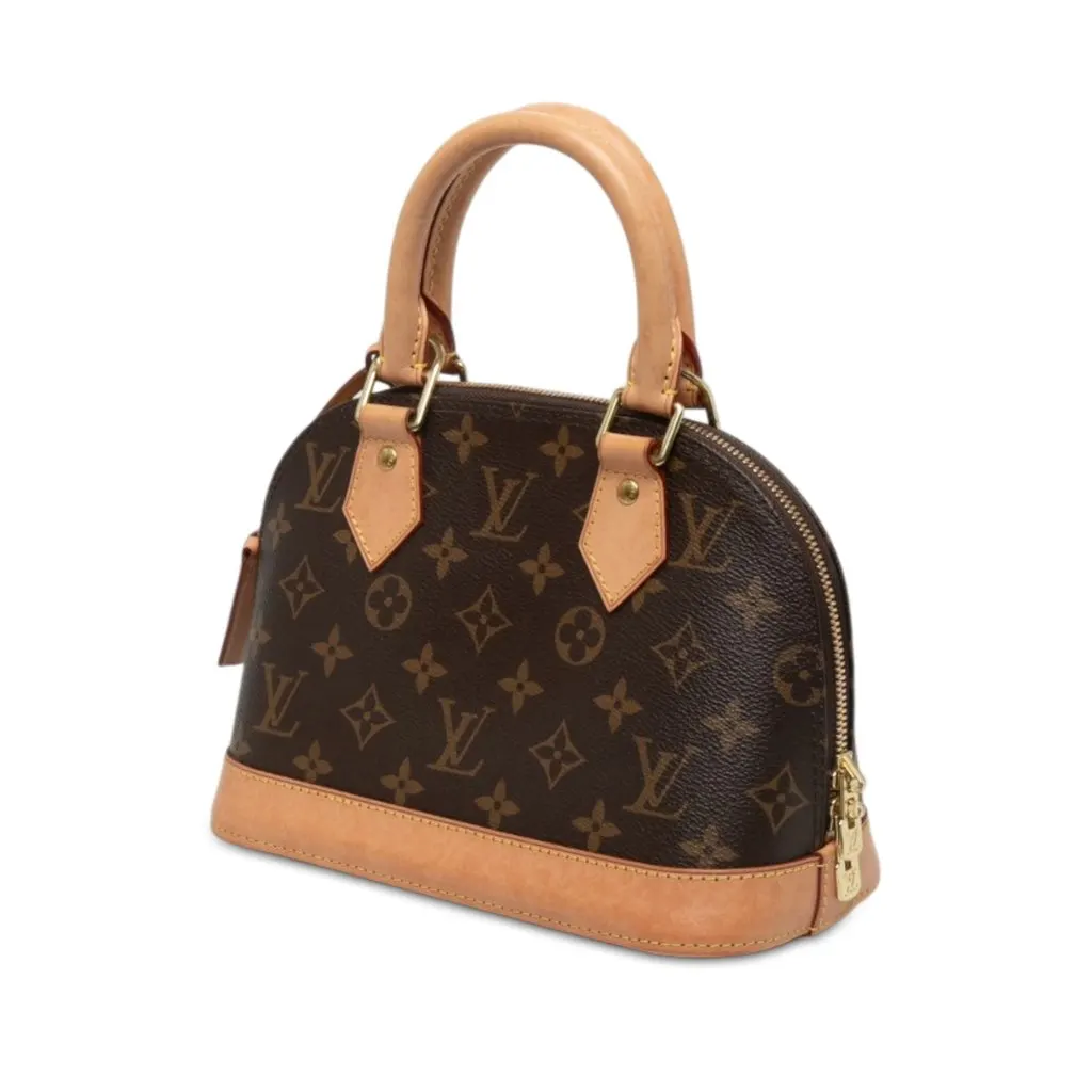 Louis Vuitton Monogram Alma BB Brown Canvas Very good - Back View