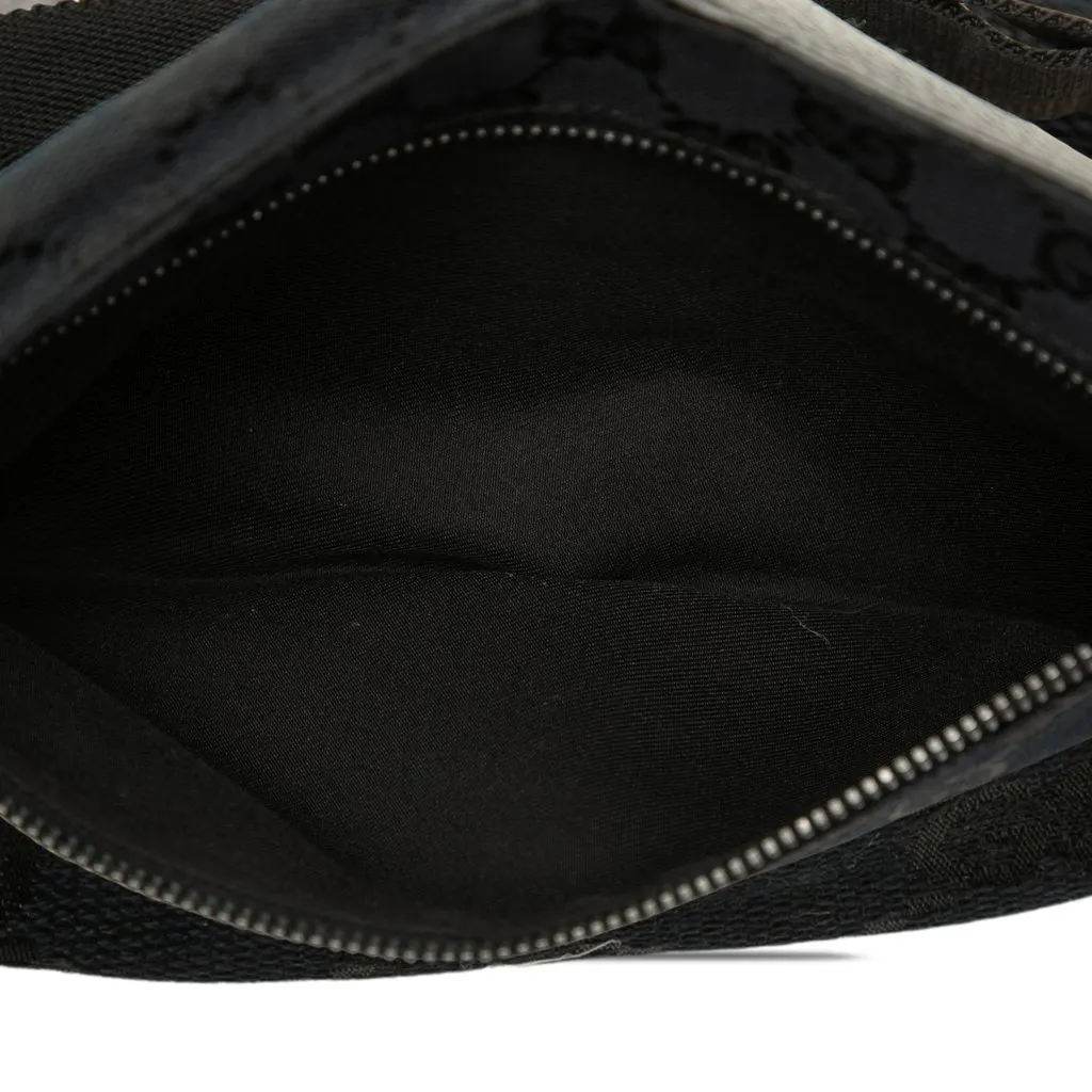 Gucci GG Canvas Double Pocket Belt Bag Blue Very good - Box View