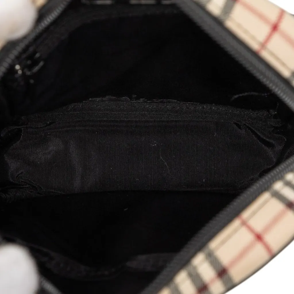 Burberry House Check Canvas Crossbody Beige Very good - Model View