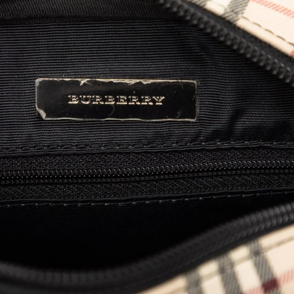 Burberry House Check Canvas Crossbody Beige Very good - Box View
