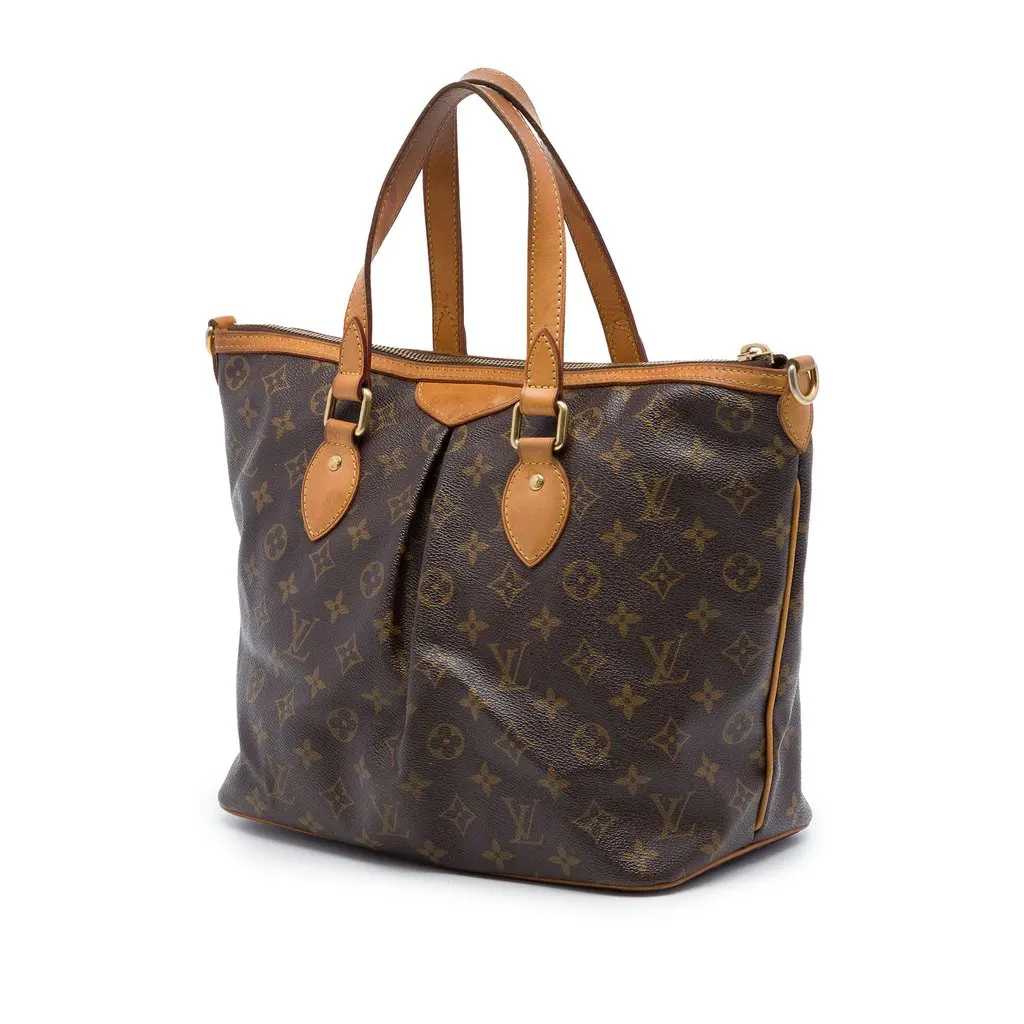 Louis Vuitton Monogram Palermo PM Brown Very good - Back View