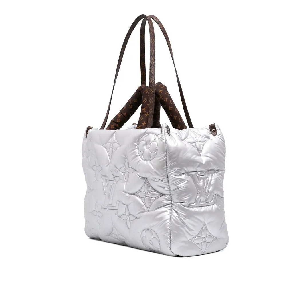 Louis Vuitton Econyl Monogram Pillow Onthego GM Silver Polyamide Very good - Back View