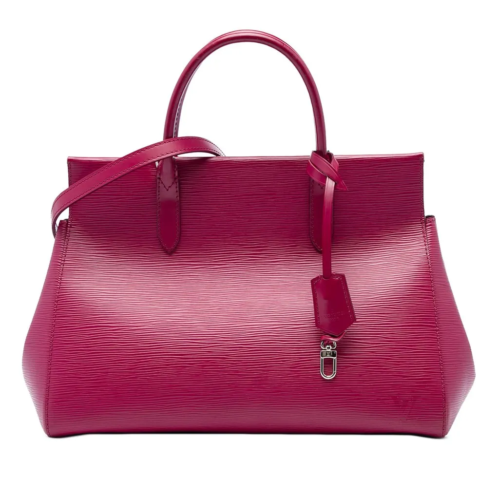 Louis Vuitton Epi Marly MM Pink Leather Very good - Front View