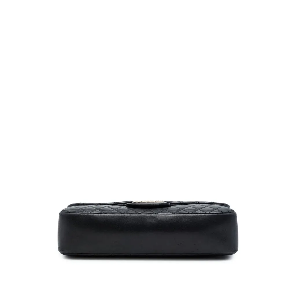Chanel Medium Quilted Lambskin Westminster Pearl Flap Black Leather Very good - Inside View