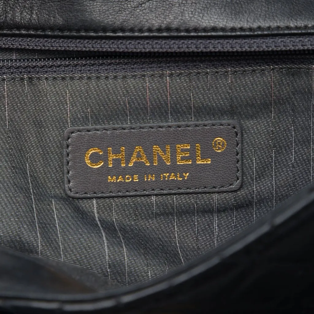 Chanel Medium Quilted Lambskin Westminster Pearl Flap Black Leather Very good - Box View