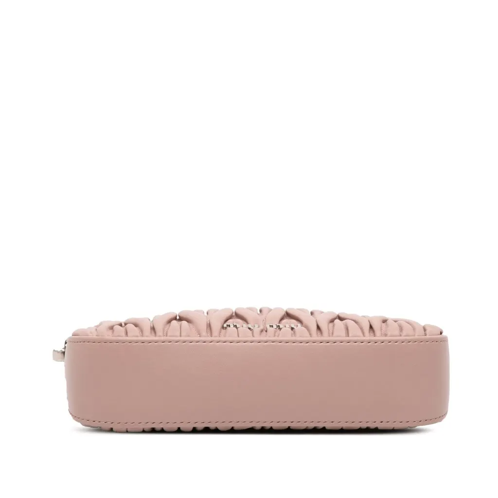 Miu Miu Matelasse Nappa Sassy Shoulder Bag Pink Leather Very good - Inside View